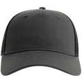 Dark Grey-Black - Front - Atlantis Unisex Adult Zion 6 Panel Recycled Trucker Cap