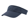 Navy - Side - Atlantis Unisex Adult Roland Structured Visor Cap