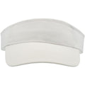 White - Front - Atlantis Unisex Adult Roland Structured Visor Cap