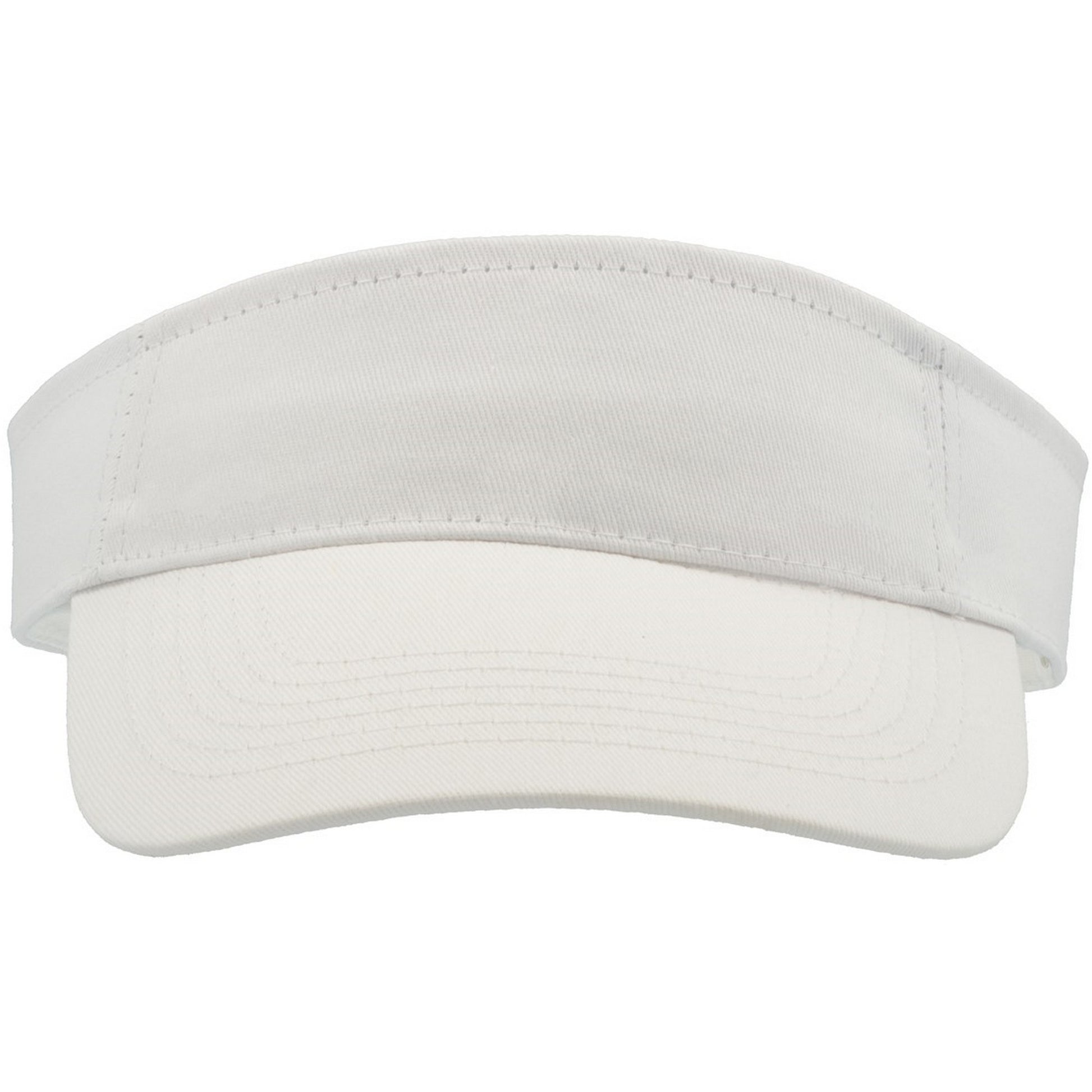 White - Front - Atlantis Unisex Adult Roland Structured Visor Cap