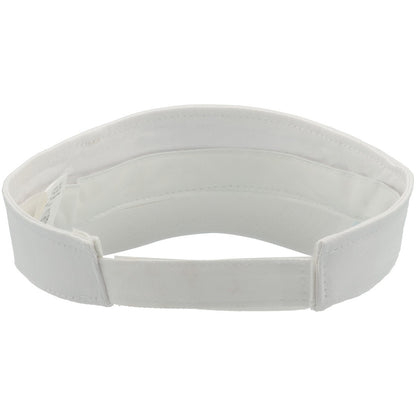 White - Back - Atlantis Unisex Adult Roland Structured Visor Cap