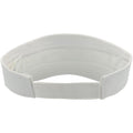 White - Back - Atlantis Unisex Adult Roland Structured Visor Cap