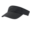 Black - Side - Atlantis Unisex Adult Roland Structured Visor Cap