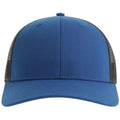 Royal Blue-Black - Front - Atlantis Unisex Adult Bryce 5 Panel Trucker Cap