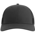 Dark Grey-Black - Front - Atlantis Unisex Adult Bryce 5 Panel Trucker Cap