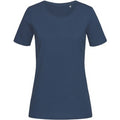 Navy - Front - Stedman Womens-Ladies Lux T-Shirt