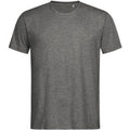 Dark Grey Heather - Front - Stedman Mens Lux T-Shirt