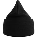 Black - Back - Atlantis Unisex Adult Pure Recycled Beanie