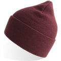 Burgundy - Side - Atlantis Unisex Adult Pure Recycled Beanie