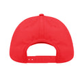 Red - Side - Atlantis Recy Six Recycled Polyester Baseball Cap