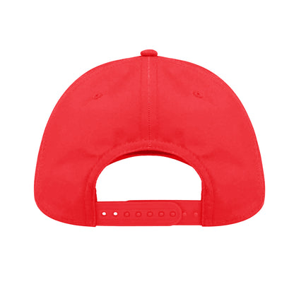 Red - Side - Atlantis Recy Six Recycled Polyester Baseball Cap