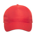 Red - Back - Atlantis Recy Five Recycled Polyester Baseball Cap