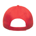 Red - Back - Atlantis Recy Five Recycled Polyester Baseball Cap