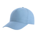 Light Blue - Front - Atlantis Recy Five Recycled Polyester Baseball Cap