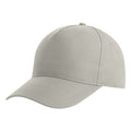 Grey - Front - Atlantis Recy Five Recycled Polyester Baseball Cap