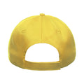 Yellow - Back - Atlantis Recy Five Recycled Polyester Baseball Cap