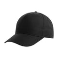 Black - Front - Atlantis Recy Five Recycled Polyester Baseball Cap