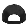 Black - Back - Atlantis Recy Five Recycled Polyester Baseball Cap