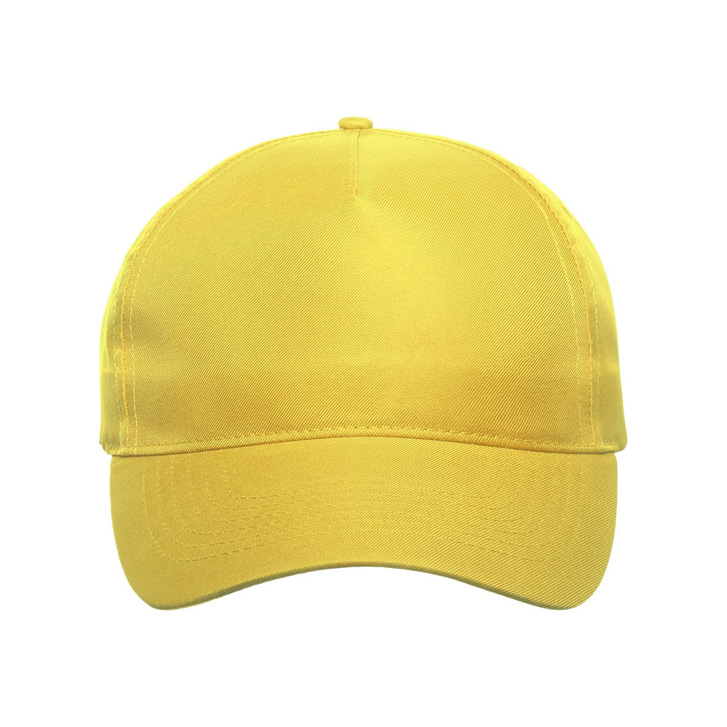 Yellow - Side - Atlantis Recy Five Recycled Polyester Baseball Cap