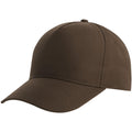 Brown - Front - Atlantis Recy Five Recycled Polyester Baseball Cap