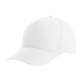 White - Front - Atlantis Recy Five Recycled Polyester Baseball Cap