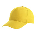Yellow - Front - Atlantis Recy Five Recycled Polyester Baseball Cap