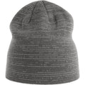 Dark Grey - Front - Atlantis Unisex Adult Shine Reflective Recycled Short Beanie