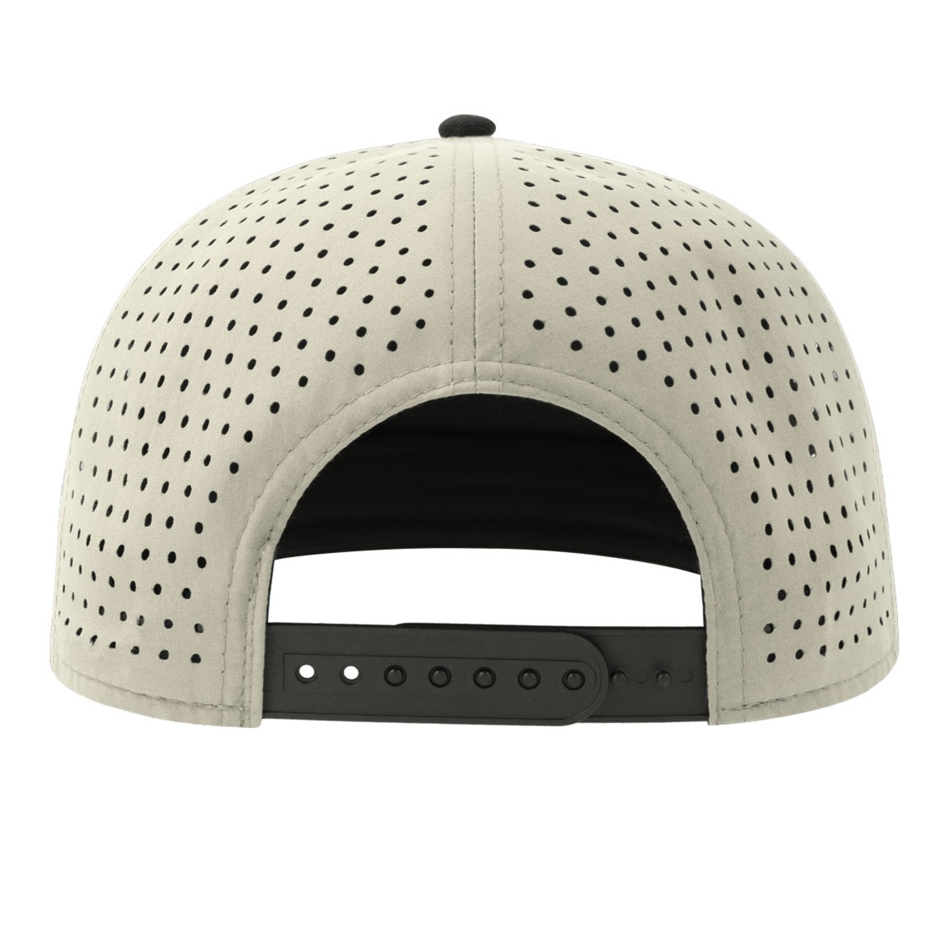 Light Grey-Black - Back - Atlantis Unisex Adult Bank 5 Panel Recycled Snapback Cap