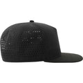 Black - Lifestyle - Atlantis Unisex Adult Bank 5 Panel Recycled Snapback Cap