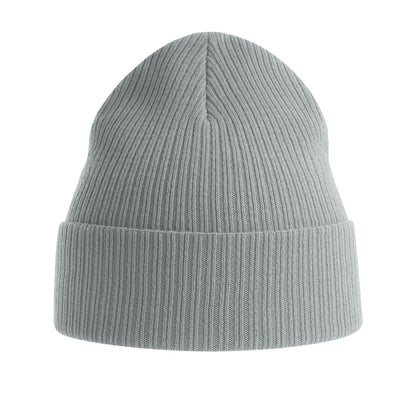 Light Grey - Back - Atlantis Unisex Adult Nelson Ribbed Organic Cotton Beanie