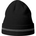 Black - Front - Atlantis Unisex Adult Workout Recycled Hi-Vis Beanie