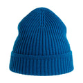 Royal Blue - Back - Atlantis Unisex Adult Maple Ribbed Recycled Beanie