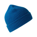 Royal Blue - Side - Atlantis Unisex Adult Maple Ribbed Recycled Beanie