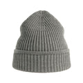 Light Grey Melange - Back - Atlantis Unisex Adult Maple Ribbed Recycled Beanie