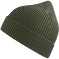 Olive - Side - Atlantis Unisex Adult Andy Recycled Polyester Beanie