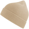 Beige - Side - Atlantis Unisex Adult Andy Recycled Polyester Beanie