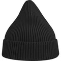 Black - Back - Atlantis Unisex Adult Andy Recycled Polyester Beanie