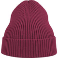 Burgundy - Front - Atlantis Unisex Adult Andy Recycled Polyester Beanie