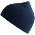 Navy - Side - Atlantis Childrens-Kids Yala Organic Cotton Beanie