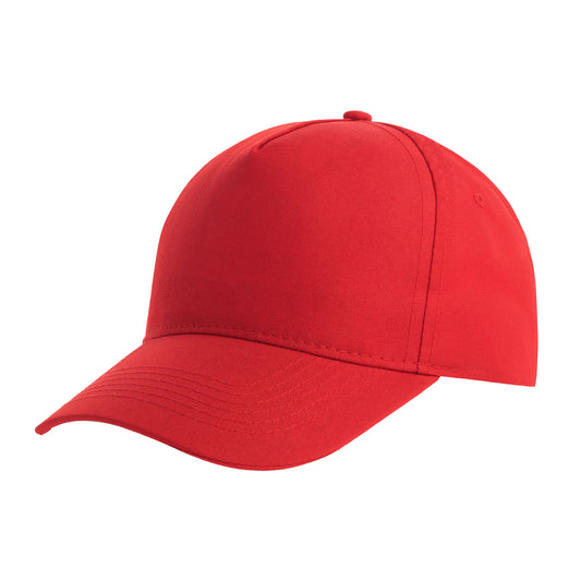 Red - Front - Atlantis Childrens-Kids Recy Five 5 Panel Recycled Baseball Cap