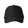 Black - Side - Atlantis Childrens-Kids Recy Five 5 Panel Recycled Baseball Cap