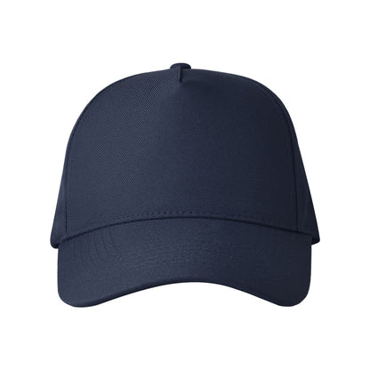 Navy - Side - Atlantis Childrens-Kids Recy Five 5 Panel Recycled Baseball Cap