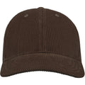 Brown - Side - Atlantis Unisex Adult Cordy S Corduroy Recycled Baseball Cap