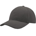 Grey - Front - Atlantis Unisex Adult Cordy S Corduroy Recycled Baseball Cap