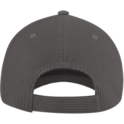 Grey - Back - Atlantis Unisex Adult Cordy S Corduroy Recycled Baseball Cap