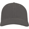 Grey - Side - Atlantis Unisex Adult Cordy S Corduroy Recycled Baseball Cap