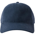 Navy - Side - Atlantis Unisex Adult Creep S Corduroy Recycled Baseball Cap