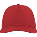Red - Side - Atlantis Unisex Adult Ray S 5 Panel Recycled Baseball Cap