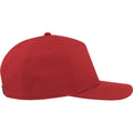 Red - Lifestyle - Atlantis Unisex Adult Ray S 5 Panel Recycled Baseball Cap