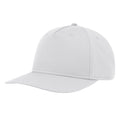 White - Front - Atlantis Unisex Adult Ray S 5 Panel Recycled Baseball Cap